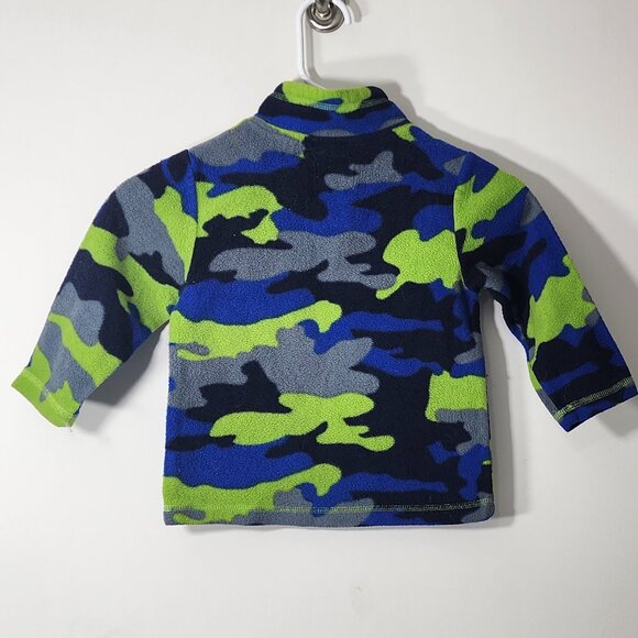 The Childrens Place Half Zip Camo Sweatshirt Size 3T - Picture 2 of 4